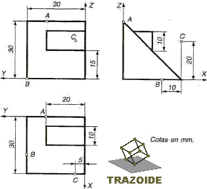 seccionar la perspectiva por un plano