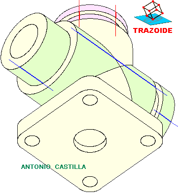 unión de tuberías con soporte